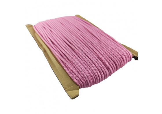 Kulatá guma barevná, 3 mm, 50 m barva růžová