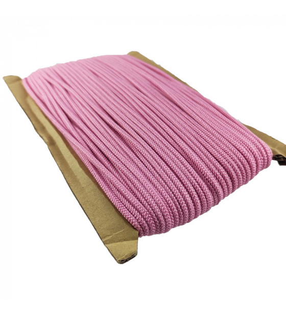 Kulatá guma barevná, 3 mm, 50 m barva růžová