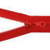 Zip kostkový 5 mm 65 cm dělitelný červený