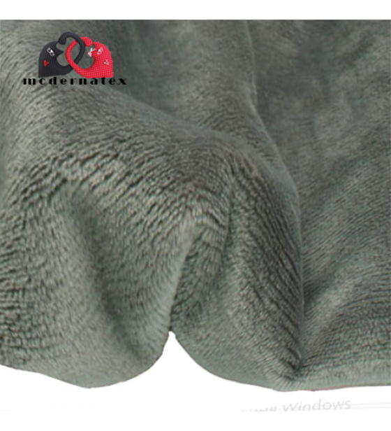 Minky mikroplyš jednobarevné barva šedá